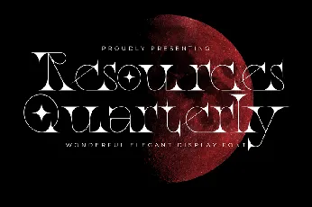 Resources Quarterly Demo font