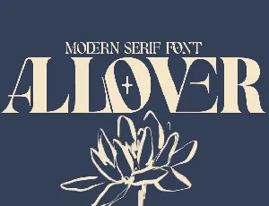 ALLOVER MODERN DEMO font