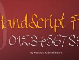 PW Handscript font