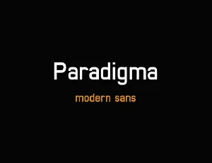 Paradigma font