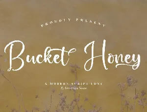 Bucket  Honey font