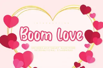 Boom love Display font