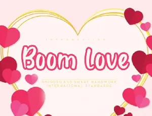 Boom love Display font