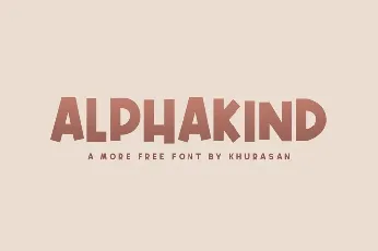 Alphakind font