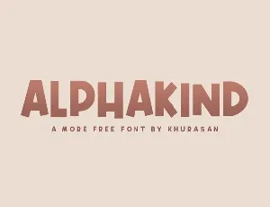 Alphakind font