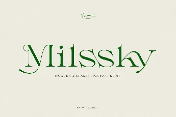 Milssky font