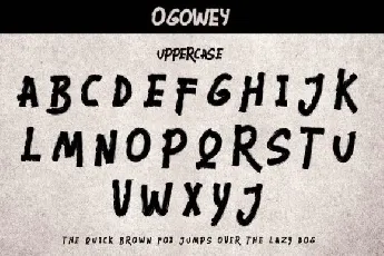 Ogowey Brush Display font