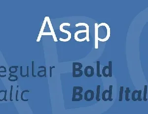 Asap Family font