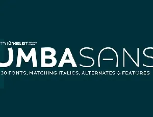 UMBA Sans Family font