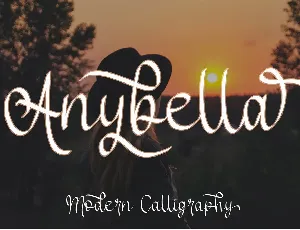 Anybella - Personal Use font