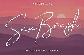 Sun Brush font