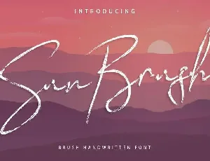 Sun Brush font