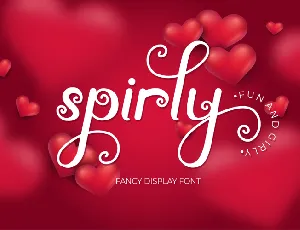 Spirly font