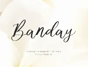 Banday demo font