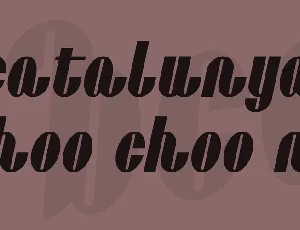 Catalunya Choo Choo NF font