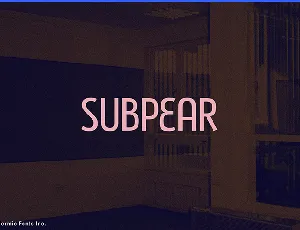 Subpear font