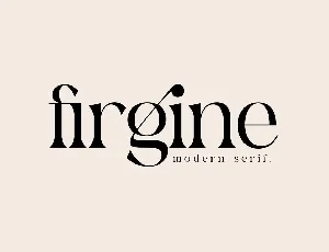 Firgine font