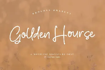 Gollden Hourse font