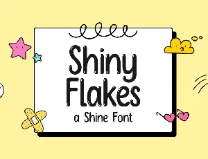 Shiny Flakes font