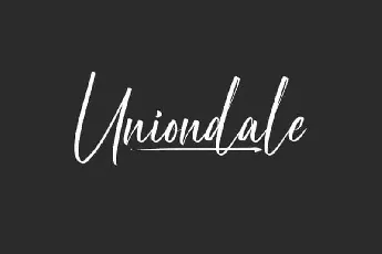 Uniondale Script font