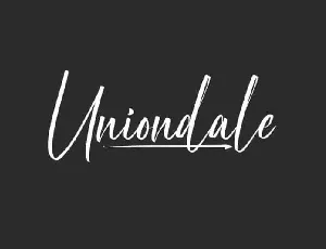 Uniondale Script font