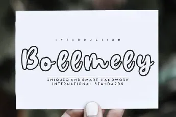 Bollmely Display font