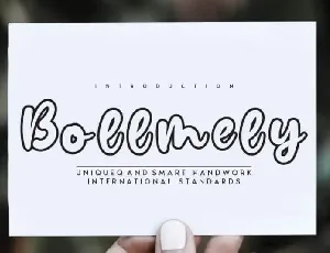 Bollmely Display font