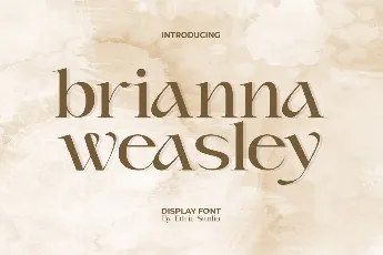 Brianna Weasley Demo font