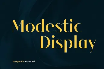 Modestic Display font