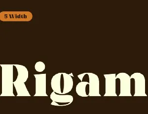 Rigam Family font