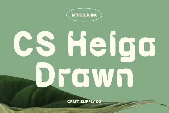 CS Helga Drawn font