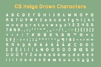 CS Helga Drawn font