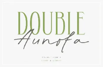 Aunofa Serif font