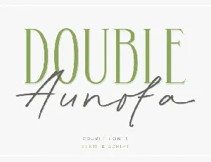 Aunofa Serif font