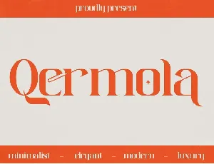 Qermola font