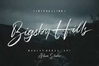 Bigsby Hills Demo font