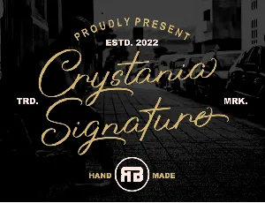 Crystania font