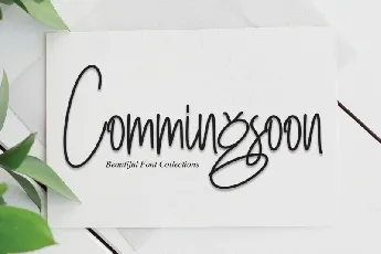 Commingsoon Handwritten font