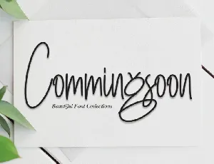 Commingsoon Handwritten font