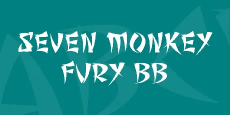 Seven Monkey Fury BB font