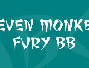 Seven Monkey Fury BB font