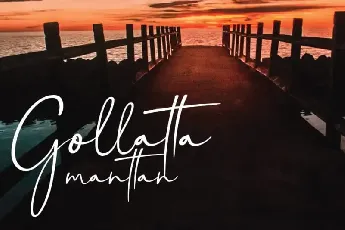 Gollatta manttan Handwritten font