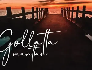 Gollatta manttan Handwritten font