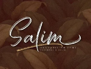 Salim Brush font