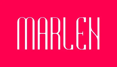 Marlen font