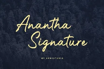 Anantha Signature font