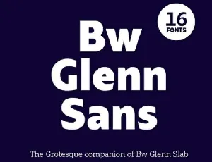 Bw Glenn font