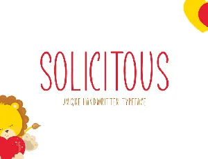 Solicitous font