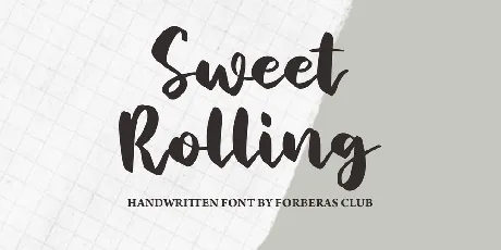 Sweet Rolling font