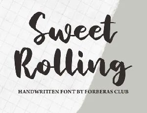 Sweet Rolling font